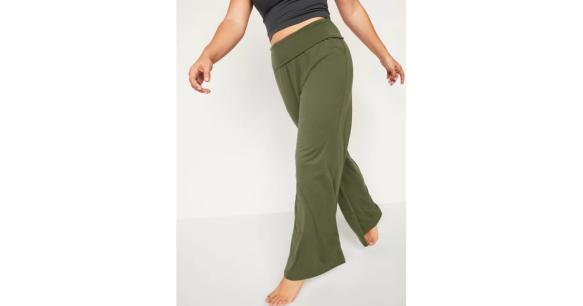 Old Navy Mid-Rise Fold-Over Waist UltraLite Wide-Leg Yoga Pants, 71 Old  Navy Pieces You'll Want to Get on Sale This Labour Day Weekend (Like $20  Jeans!)