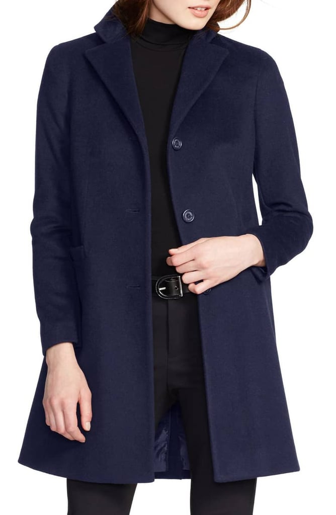 Lauren Ralph Lauren Wool Blend Reefer Coat