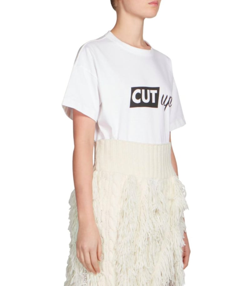 Sacai Cut Up Graphic Tee