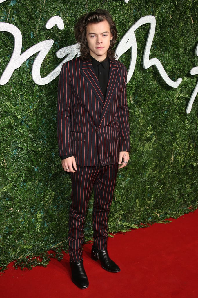 Harry Styles at the British Fashion Awards in December 2014