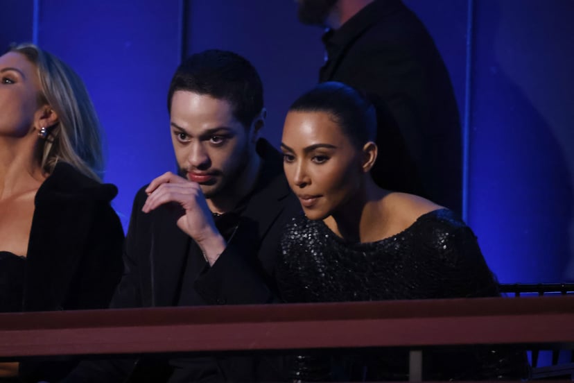 WASHINGTON, DC - APRIL 24: Pete Davidson and Kim Kardashian attend the 23rd Annual Mark Twain Prize For American Humor at The Kennedy Center on April 24, 2022 in Washington, DC. (Photo by Paul Morigi/Getty Images)