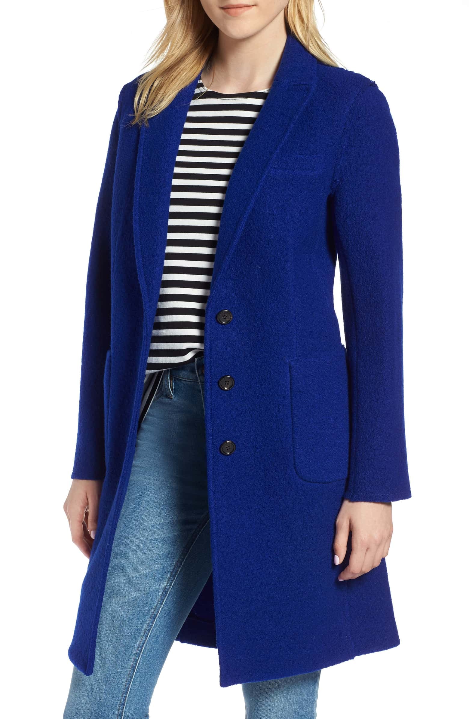 J crew blue outlet coat