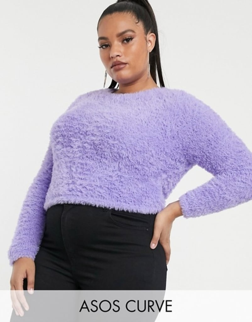 Asos Design Curve Super Fluffy Crop Jumper