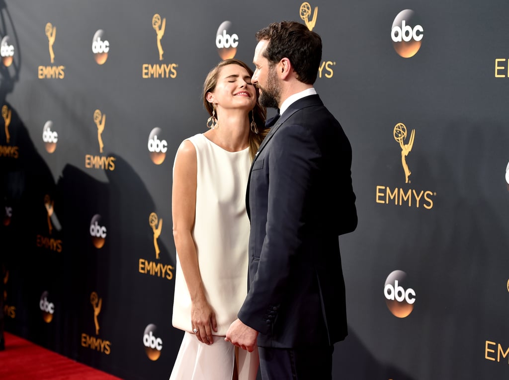 Keri Russell and Matthew Rhys at the 2016 Emmys