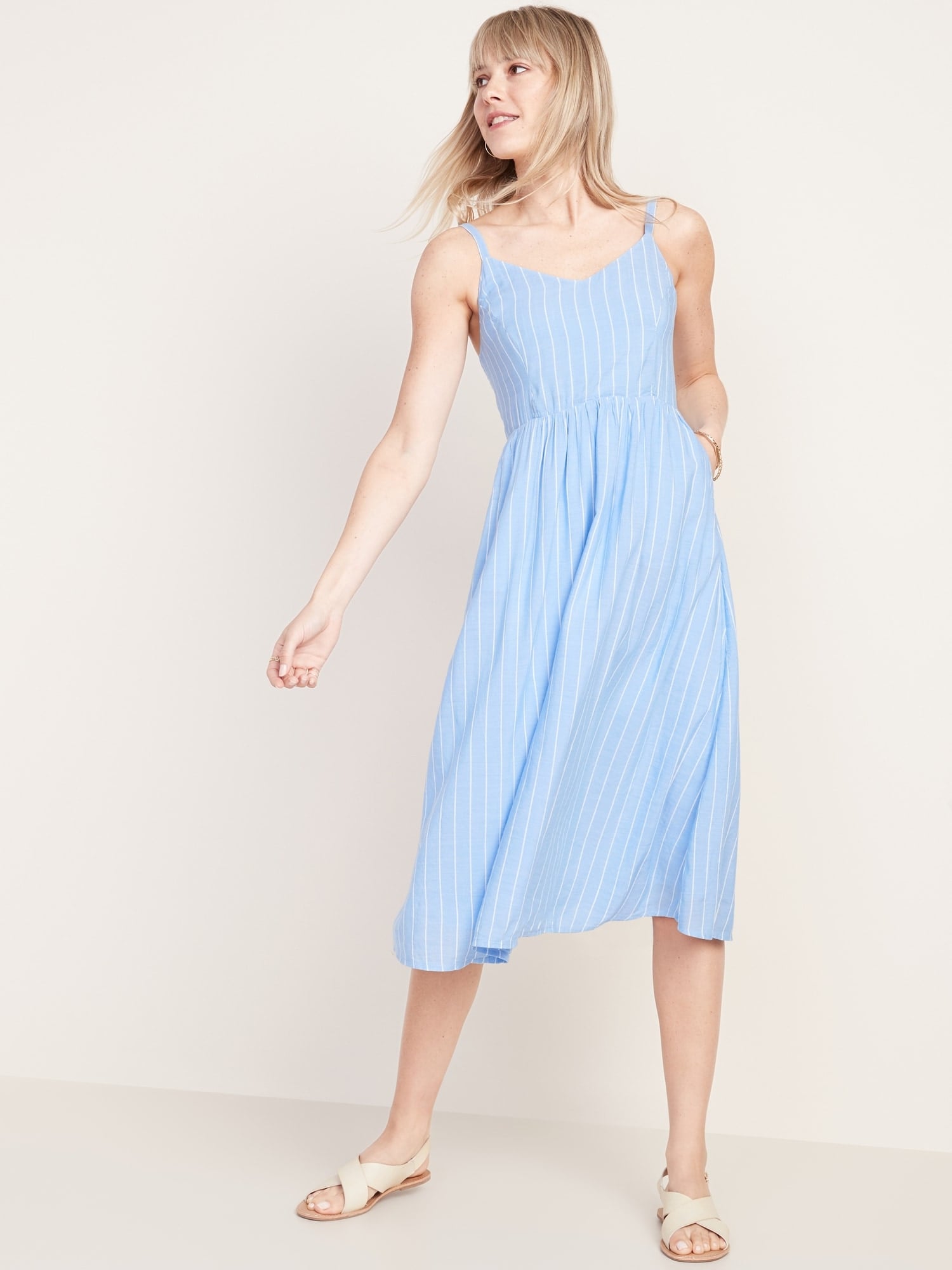 summer fit and flare midi dresses