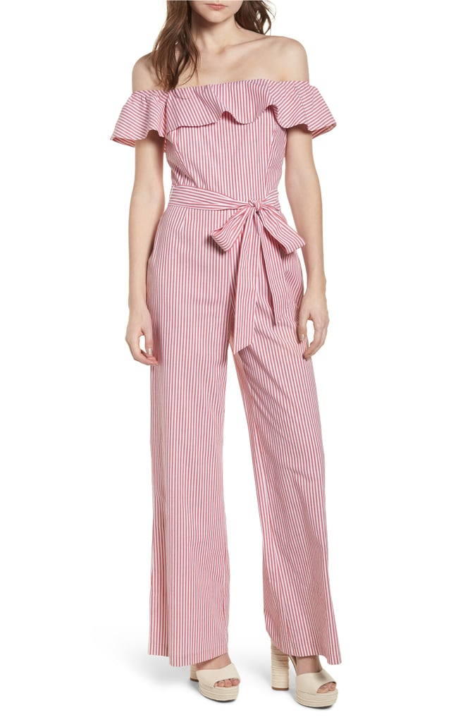 WAYF Grenoble Off-the-Shoulder Jumpsuit