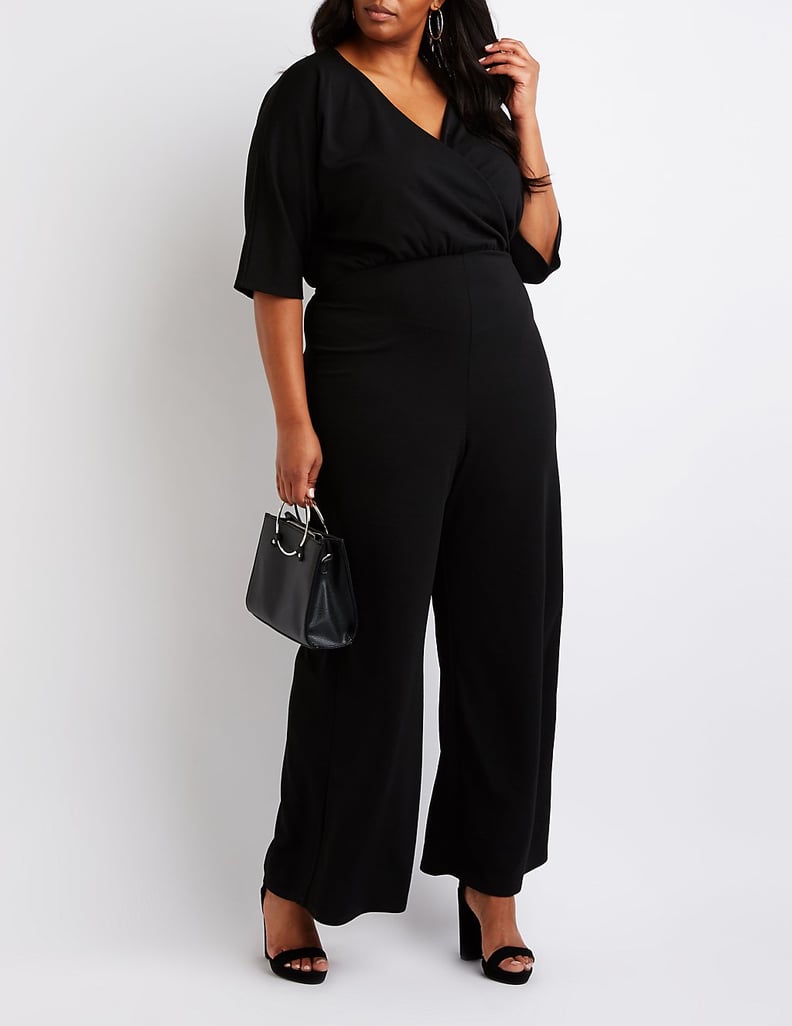 Charlotte Russe Plus Size Wrap Jumpsuit