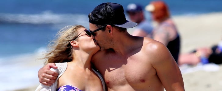 LeAnn Rimes and Eddie Cibrian Kissing on the Beach