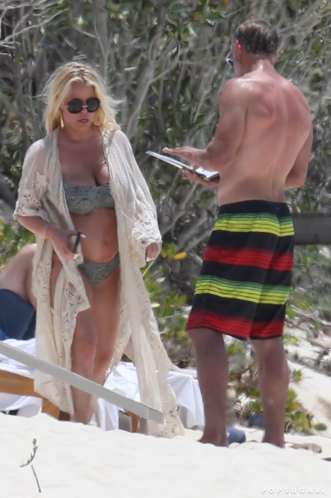 Jessica Simpson and Eric Johnson in the Bahamas April 2018