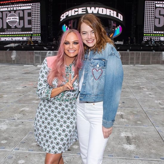 Emma Stone Meets the Spice Girls at Wembley Stadium