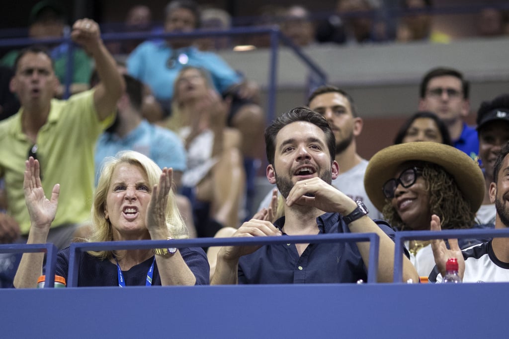 Pictures of Alexis Ohanian Cheering For Serena Williams