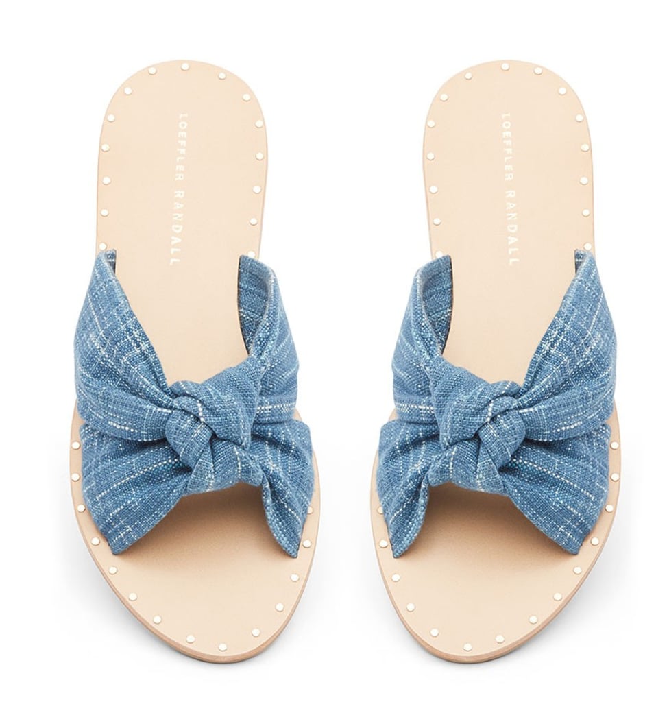 "After seasons with blisters thanks to cheap flip-flops, I'm all about a sensible slide that I can wear from the pool to the beach — and hey, even the office with my jeans (because it's Summer, thank you very much). These Loeffler Randall Lucia slides ($295) are perfect for all of the above." — HWM