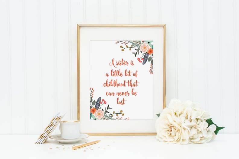 Sister Quote Art Print