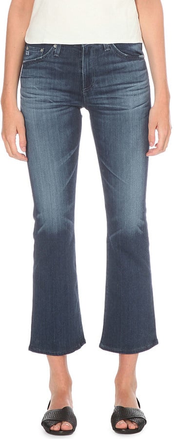 AG Jeans 'Jodie' Crop Slim-Fit Flared Jeans ($250)