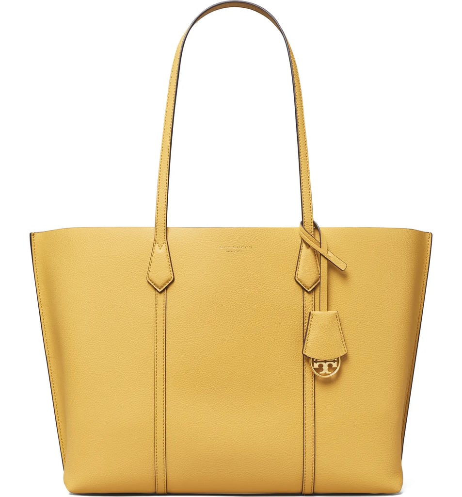 An Everyday Tote: Tory Burch Perry Triple Compartment Leather Tote