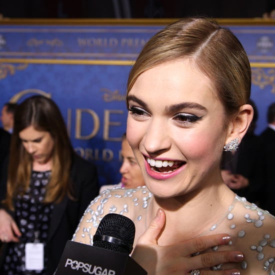 Cinderella Premiere Interview With Lily James (Video)