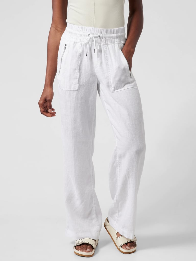 Best Linen Pant With Pockets: Athleta Cabo Linen Pant