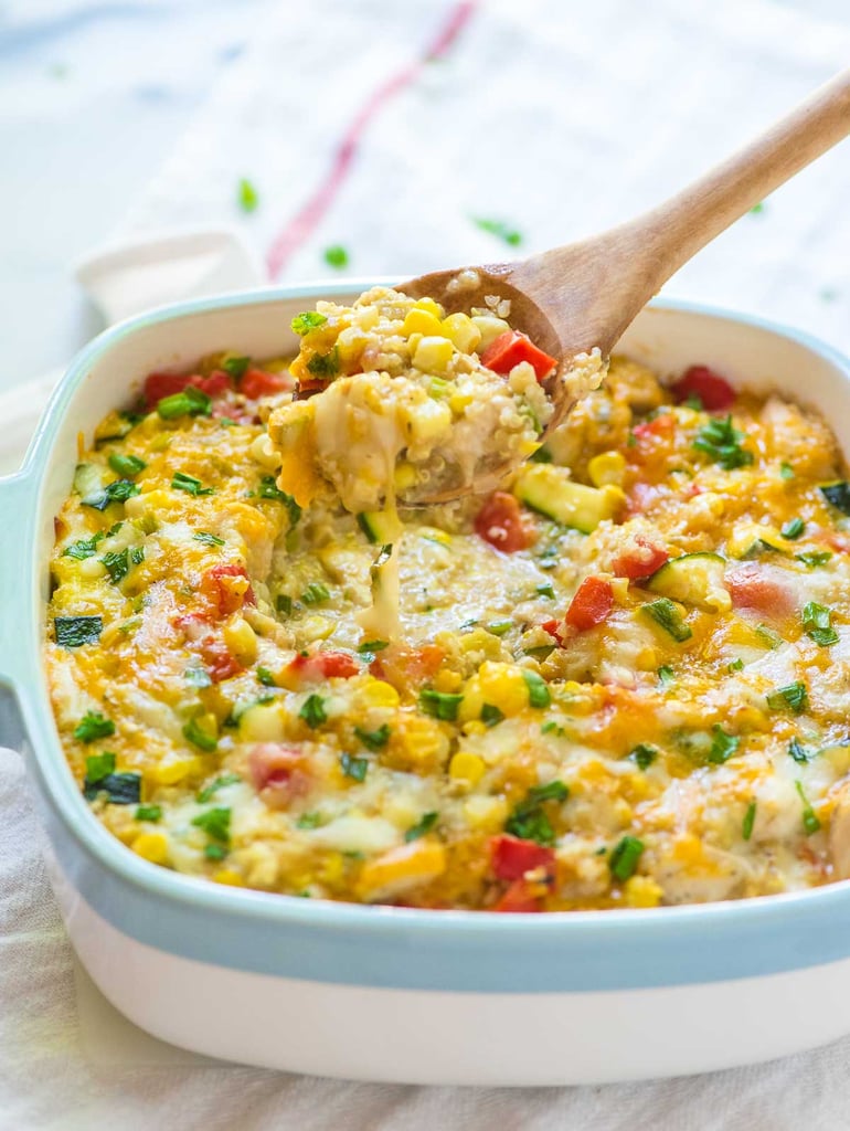 Cheesy Quinoa Corn Casserole