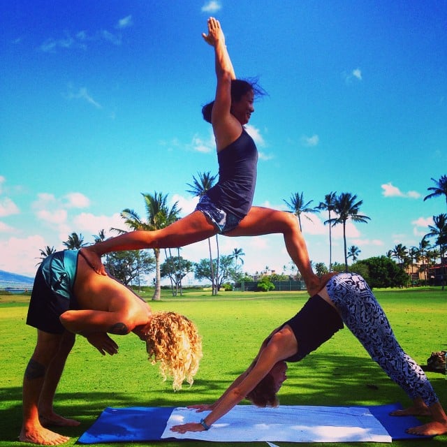Partner Yoga Photos on Instagram | POPSUGAR Fitness
