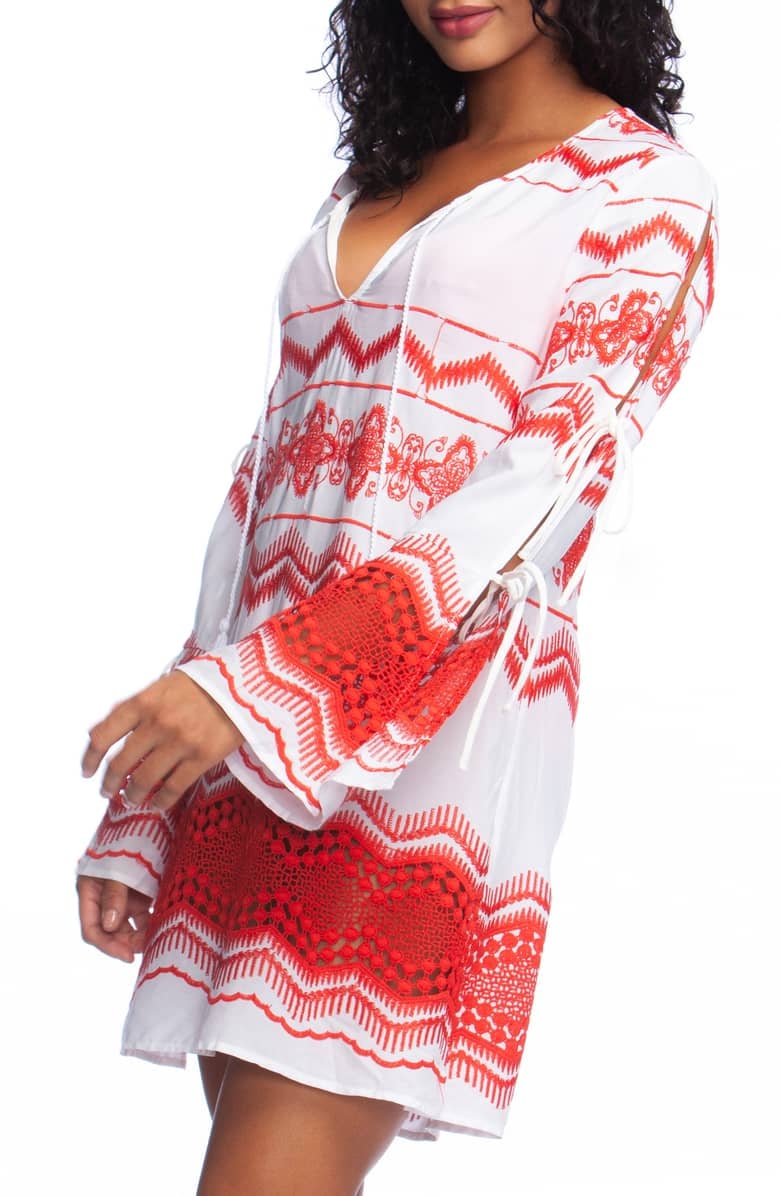 La Blanca Embroidered Cover-Up Tunic