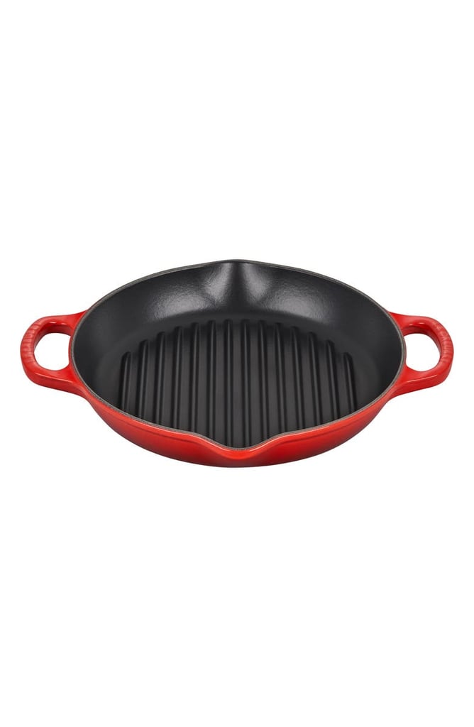 Le Creuset Signature 9.75-Inch Deep Round Enamel Cast Iron Grill Pan