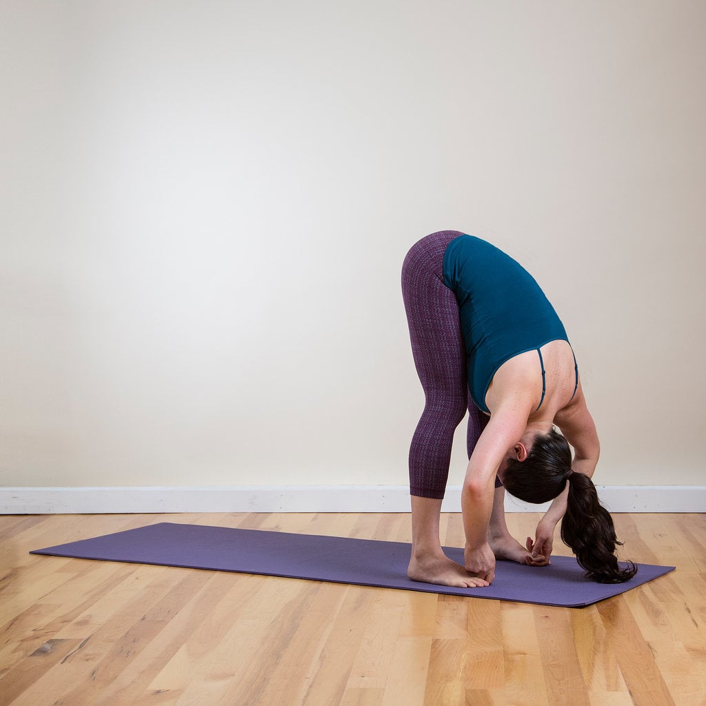Standing Forward Bend Afternoon Yoga Sequence POPSUGAR Fitness Photo 2