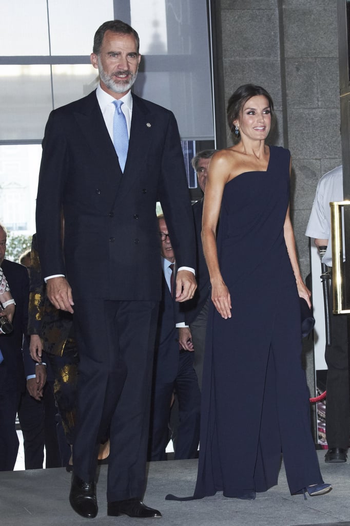 Queen Letizia's Navy Jumpsuit September 2018 | POPSUGAR Fashion UK