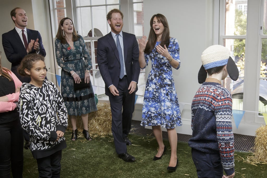 When Will, Harry, and Kate All Cracked Up During a Welly Wrangling Competition