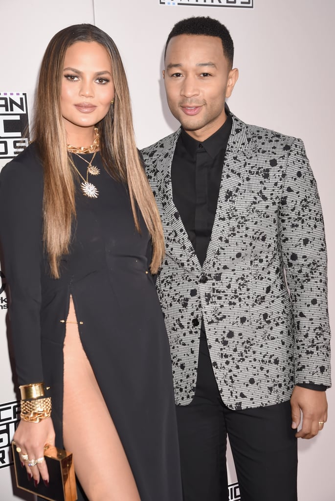 Chrissy Teigen and John Legend at 2016 American Music Awards