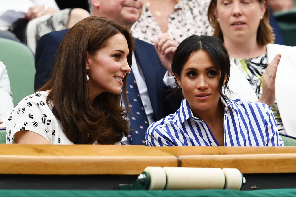 Kate Middleton and Meghan Markle at Wimbledon 2018