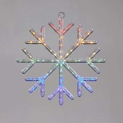 12in LED Dew Drops Rainbow in Snowflake