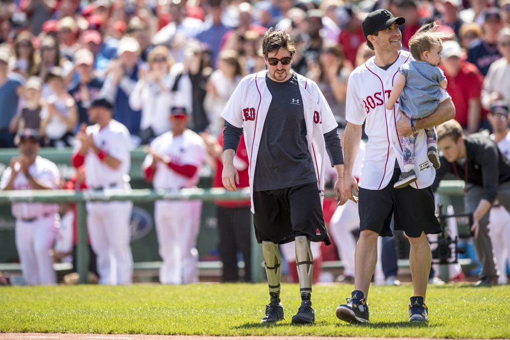 Jake Gyllenhaal at Red Sox Game April 2016