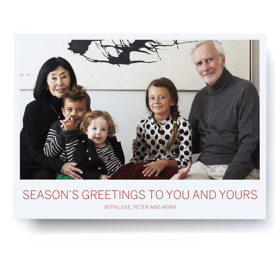 Classic Polaroid Happy Holidays Photo Card from Pinhole Press ($1-$2 per card)