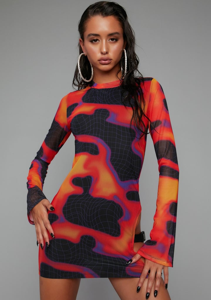 Dolls Kill Heatin' Up Mesh Dress