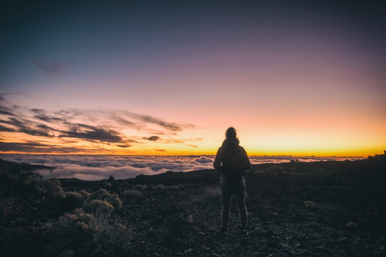 Seeing the sunrise.