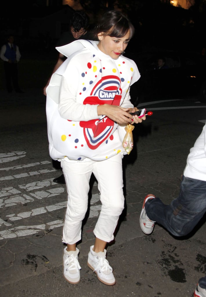 Rashida Jones dressed as an adorable Blow Pop in 2011.