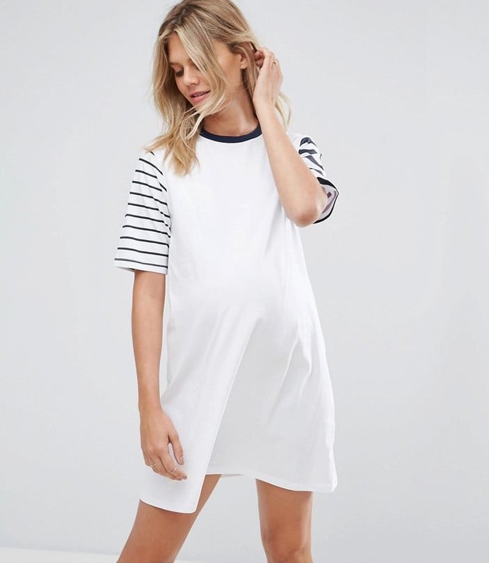 Asos Mixed Stripe Sweat Dress