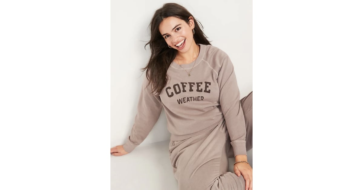 coffee weather sweatshirt old navy