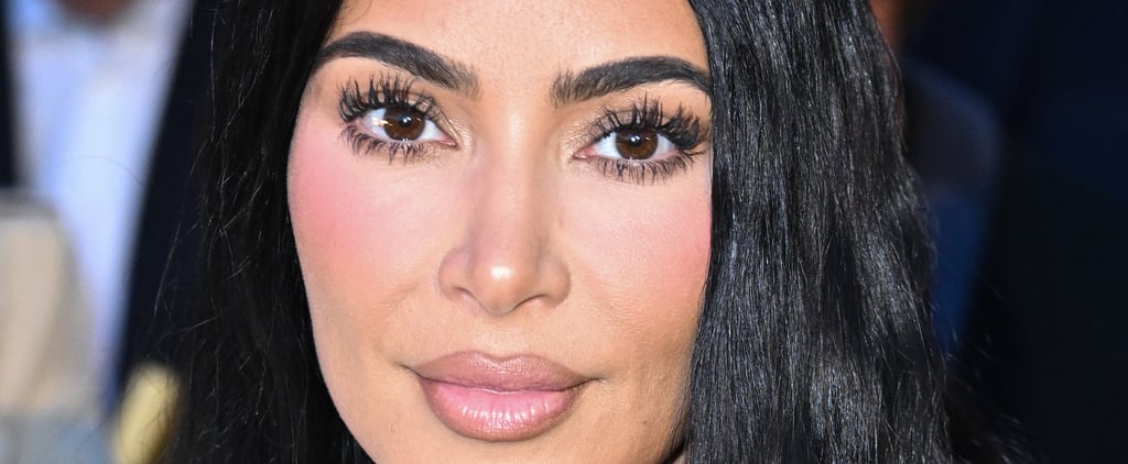 Kim Kardashian's "Strawberry-Milk" Nails Look Delicious