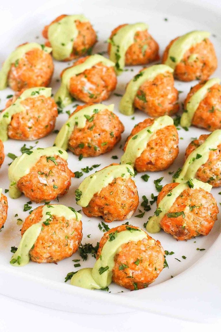 Toddler Lunch Idea: Baked Salmon Meatballs