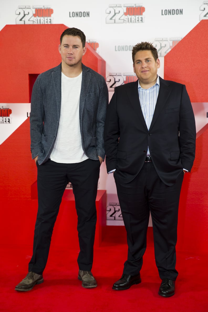 Channing Tatum = 6'1", Jonah Hill = 5'7"