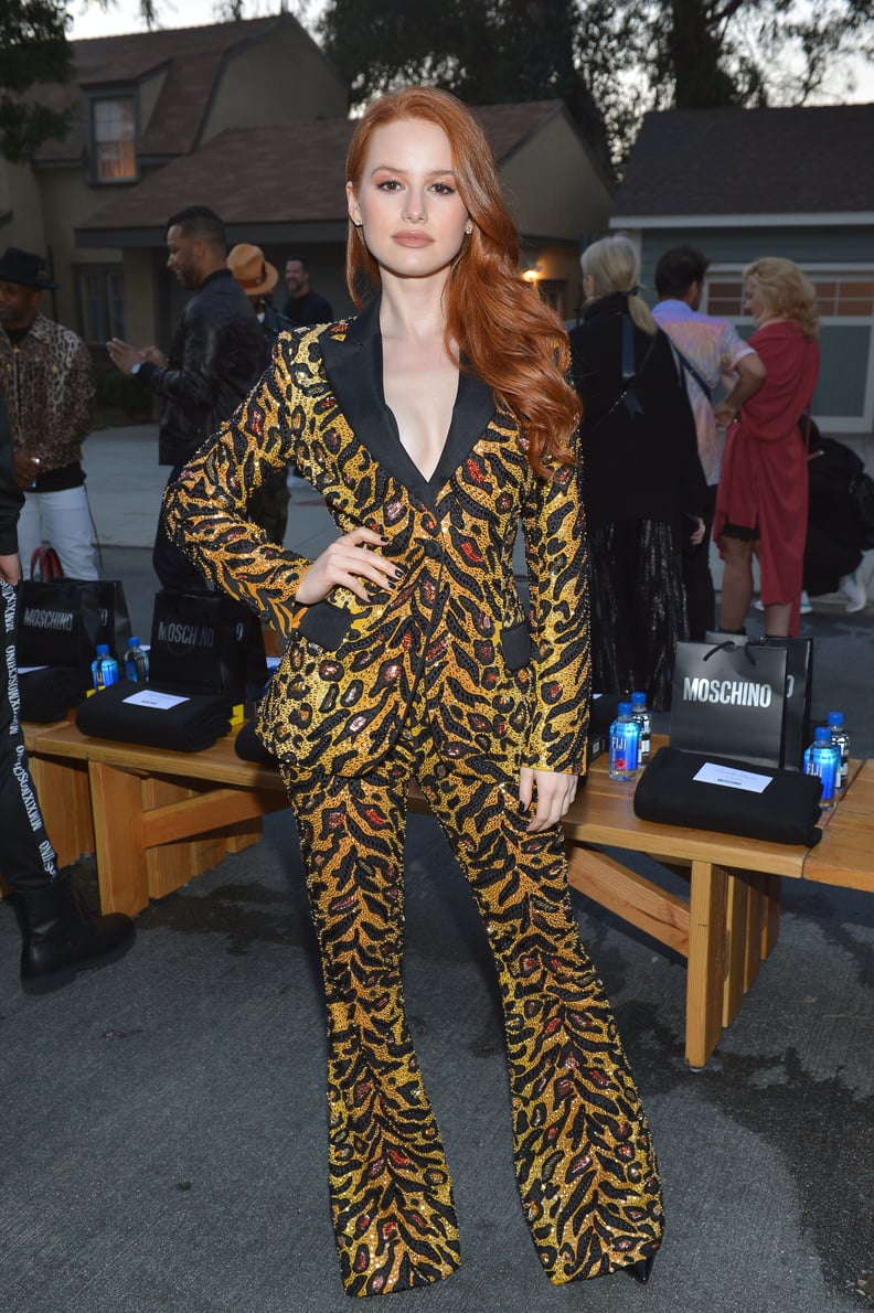 Madelaine Petsch at a Moschino Show in 2019