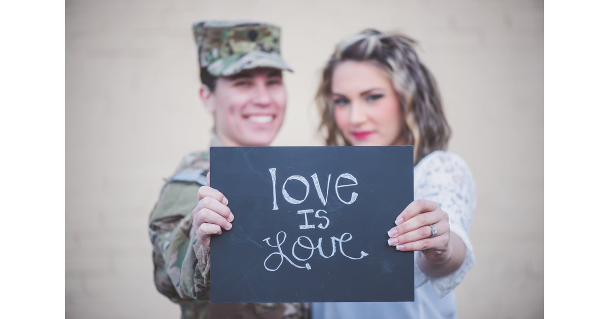 Lesbian Military Engagement Shoot Popsugar Love And Sex Photo 12