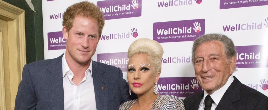 Prince Harry and Lady Gaga at the WellChild Gala in London