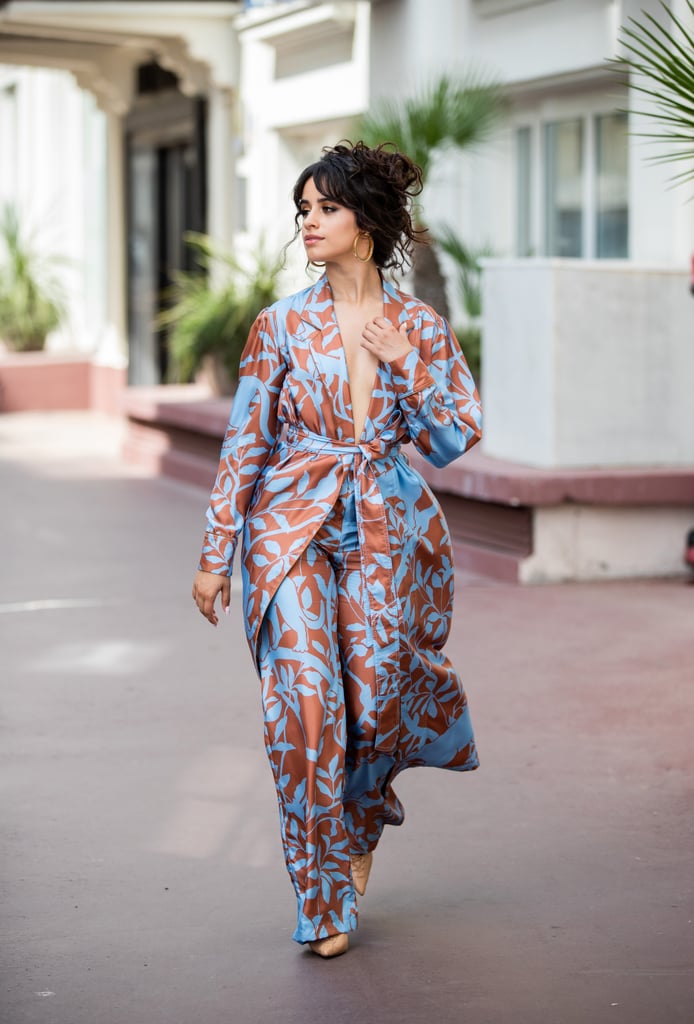 Camila Cabello Blue and Brown Outfit at Cannes Lions 2019