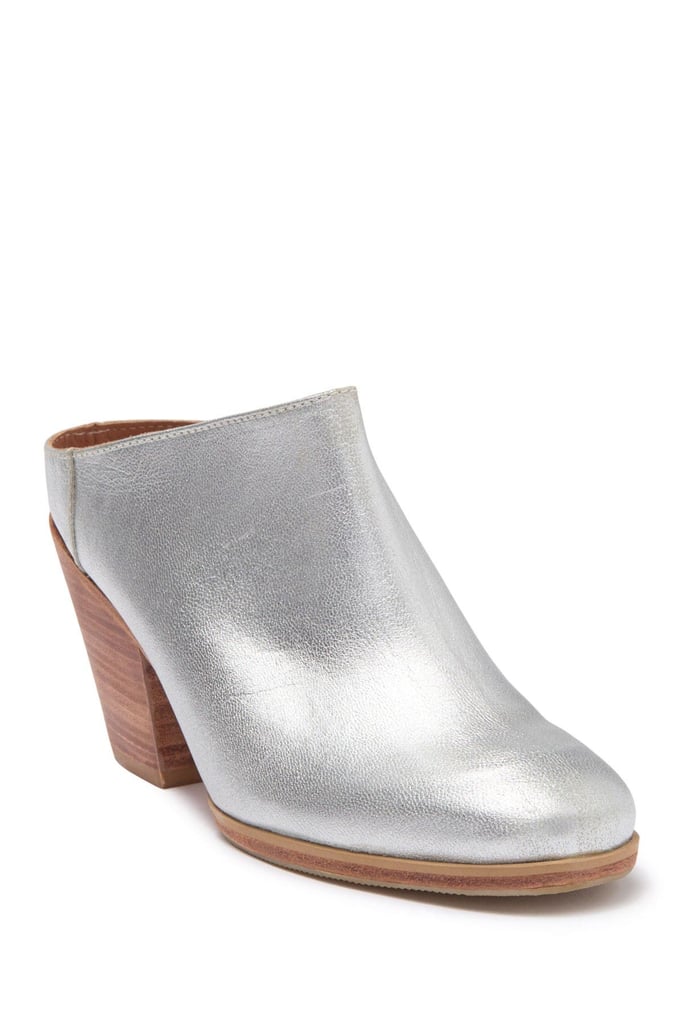 Rachel Comey Mars Metallic Leather Block Heel Mule