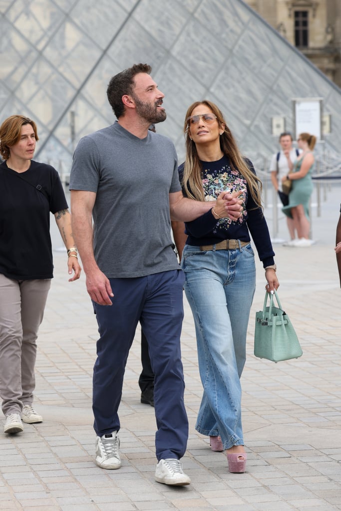 Jennifer Lopez and Ben Affleck in Paris on 26 July