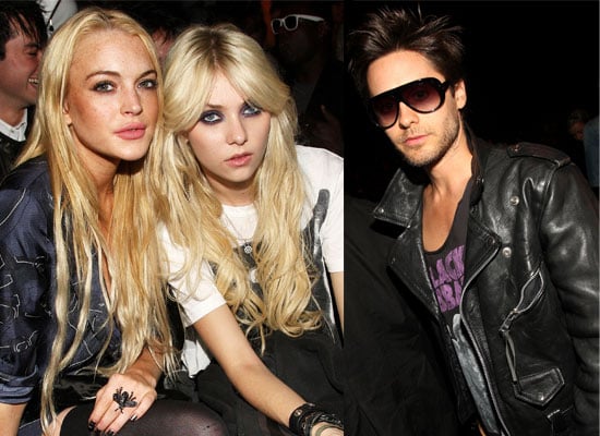 Taylor Momsen and Lindsay Lohan at G-Star New York Fashion Week Show
