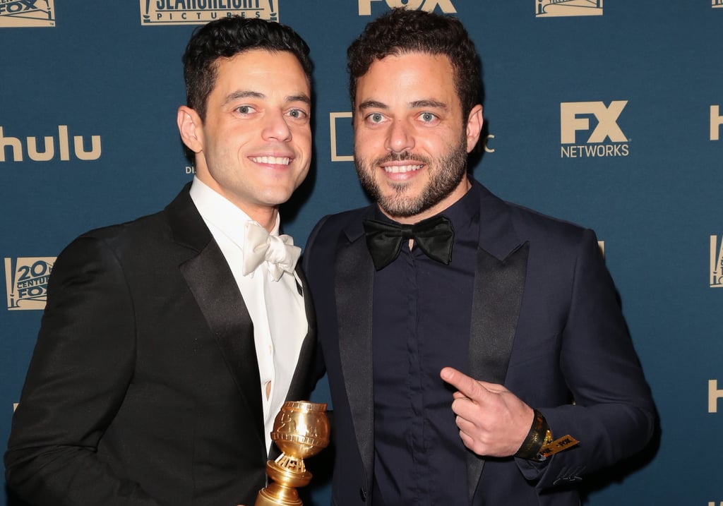 Rami Malek With Twin Sami Pictures Popsugar Celebrity