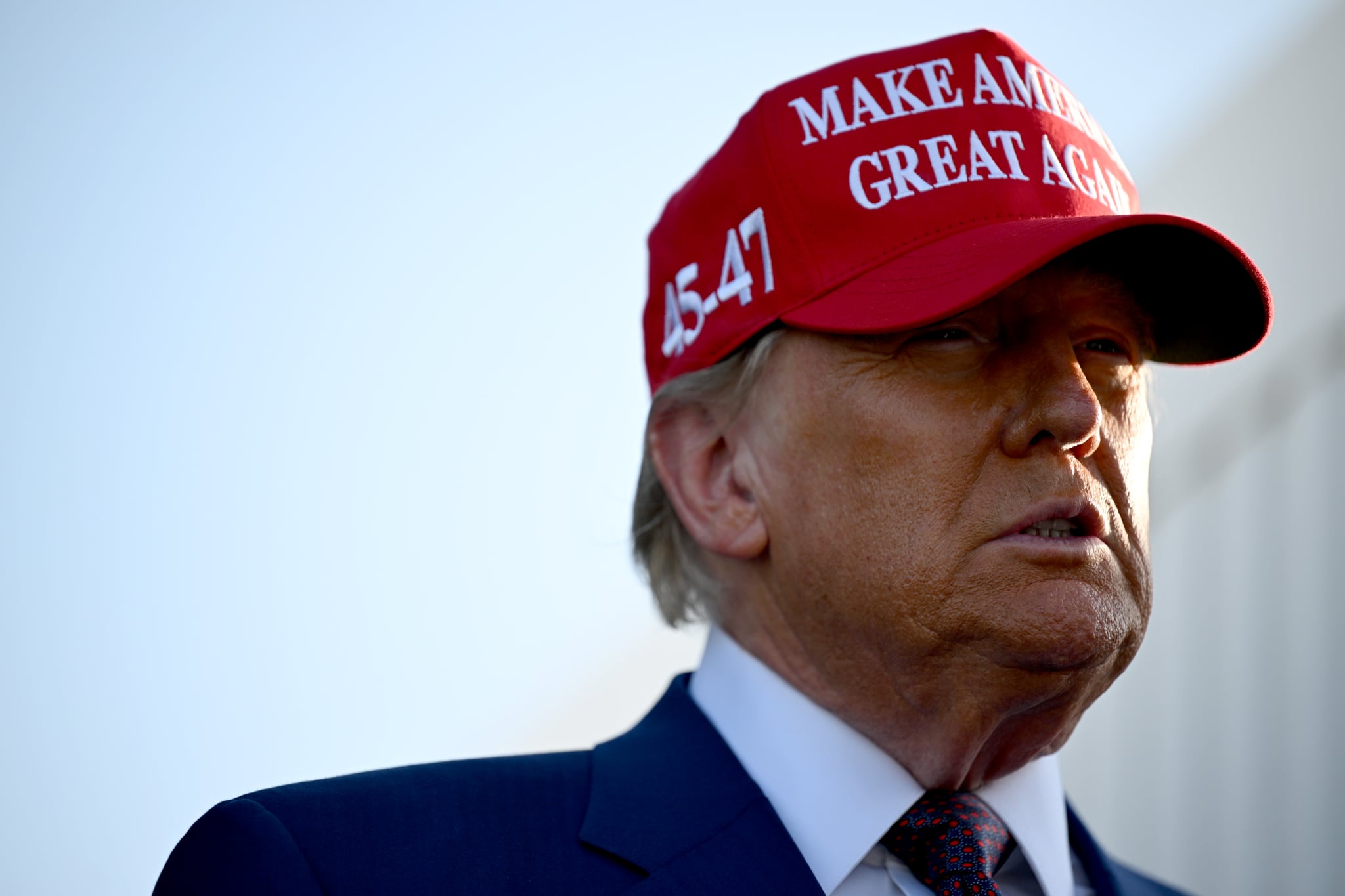 BROWNSVILLE, TEXAS - NOVEMBER 19: U.S. President-elect Donald Trump attends a viewing of the launch of the sixth test flight of the SpaceX Starship rocket on November 19, 2024 in Brownsville, Texas. SpaceX's billionaire owner, Elon Musk, a Trump confidante, has been tapped to lead the new Department of Government Efficiency alongside former presidential candidate Vivek Ramaswamy. (Photo by Brandon Bell/Getty Images)